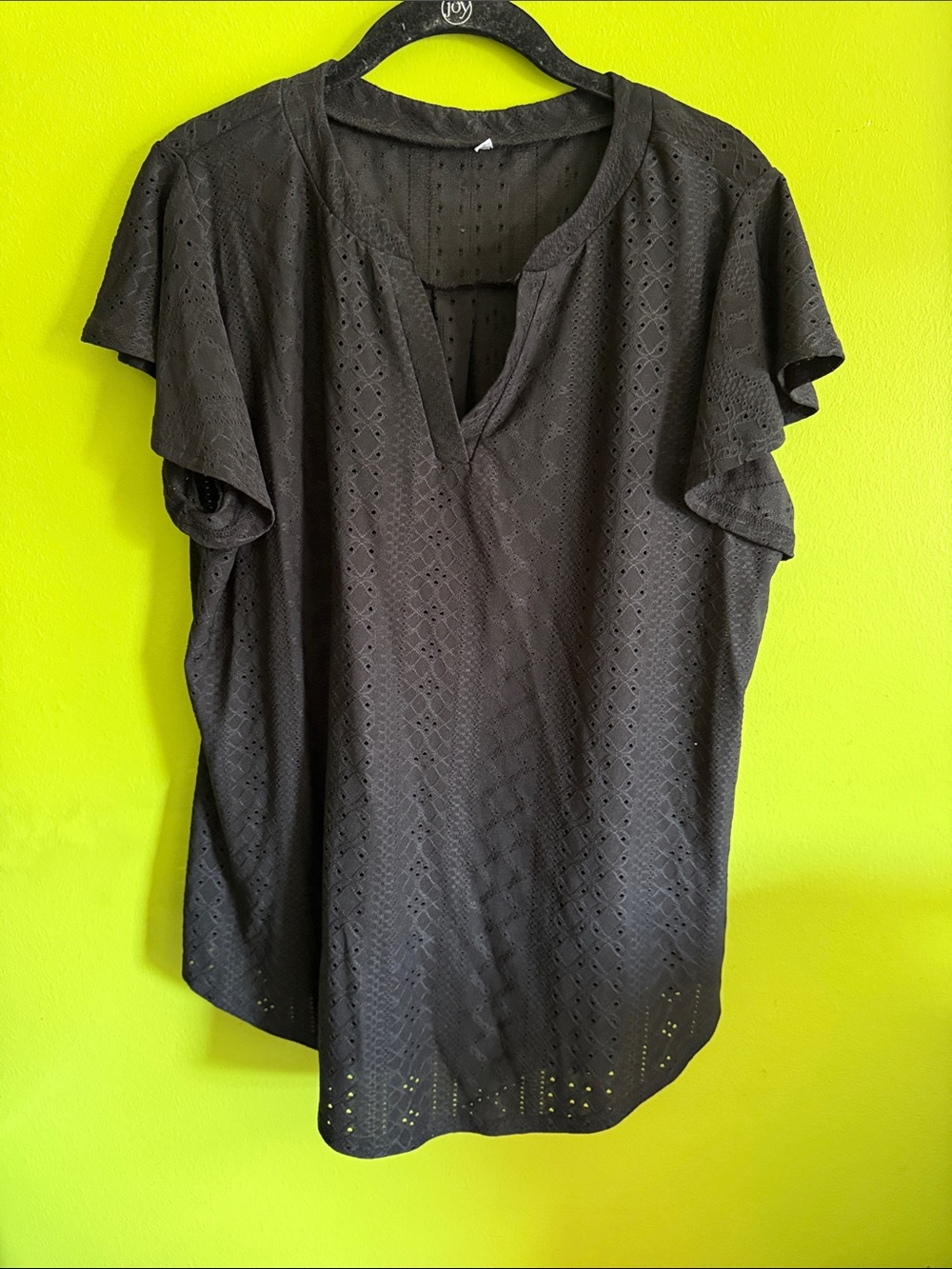 Unknown Brand Black Blouse Top Size XL